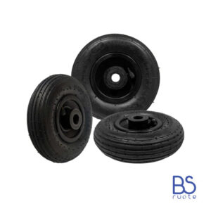 Ruota pneumatica PER CARRELLI in nucleo in plastica | 200x50 | Foro di 20 mm gabbia a rullini | PR1409
