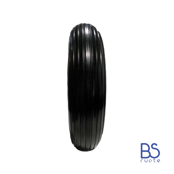 Ruota antiforatura PER CARRIOLE | Carrelli NAUTICI | Nucleo in plastica | 14ìx3.50-8 | 360x85 | Battistrada A | Foro a boccola o gabbia a rullini di 20 mm - immagine 5