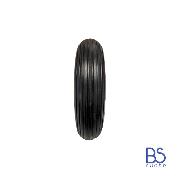 Ruota antiforatura PER CARRIOLE in nucleo in LAMIERA | 14“x3.50-8 | 360x85 | Foro a cuscinetti di 12 mm | Battistrada A | Asse M12X170 o M12X210 - immagine 2