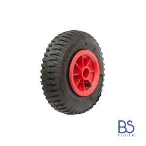 Ruota pneumatica PER CARRELLI e Carrelli NAUTICI | Nucleo in plastica | 8“x2.50-4 | 220 x 65 | Foro a BOCCOLA di 25 mm | PR1403-25