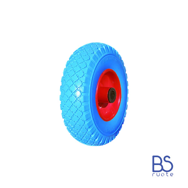 Ruota antiforatura PER CARRELLI in nucleo in LAMIERA | 10“x3.00-4 | 260x73 | Battistrada C | Foro a gabbia a rullini di 20 mm - immagine 4