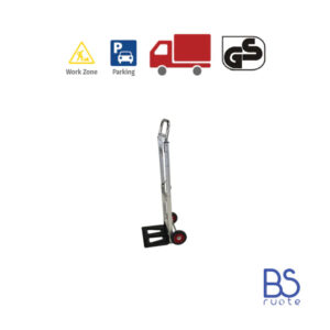 Carrello a 2 ruote con telaio in ALLUMINIO | Carrello portapacchi | CARRELLO DA TRASPORTO | CARRELLO A MANO | Portata 100 Kg | 211 F