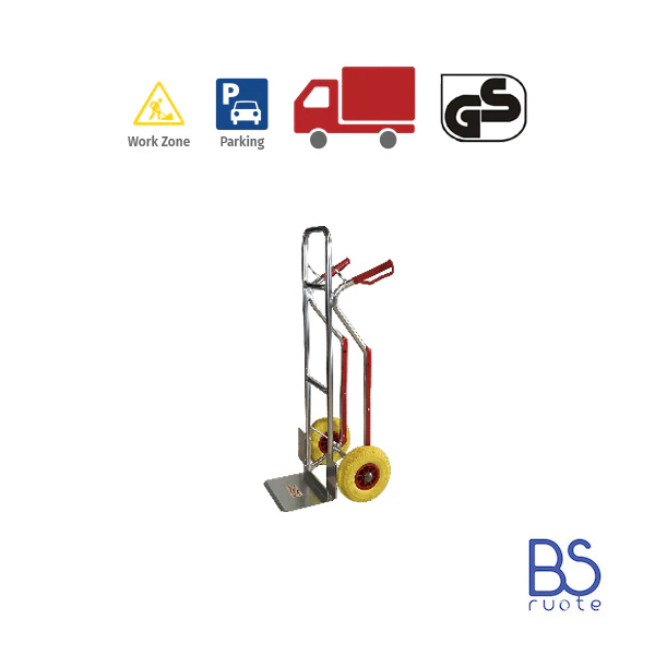 Carrelli a 2 ruote con telaio in ALLUMINIO | Carrello portapacchi | CARRELLO DA TRASPORTO | CARRELLO A MANO | Portata 150 o 180 Kg - immagine 4