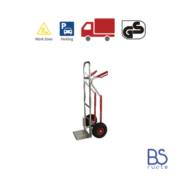 Carrelli a 2 ruote con telaio in ALLUMINIO | Carrello portapacchi | CARRELLO DA TRASPORTO | CARRELLO A MANO | Portata 150 o 180 Kg - immagine 3