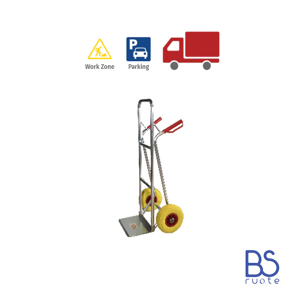 Carrelli a 2 ruote con telaio in ALLUMINIO | Carrello portapacchi | CARRELLO DA TRASPORTO | CARRELLO A MANO | Portata 150 o 200 Kg - immagine 4