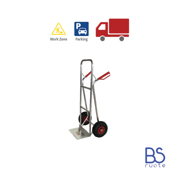 Carrelli a 2 ruote con telaio in ALLUMINIO | Carrello portapacchi | CARRELLO DA TRASPORTO | CARRELLO A MANO | Portata 150 o 200 Kg - immagine 3