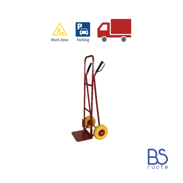 Carrelli a 2 ruote con telaio in FERRO | Carrello portapacchi | CARRELLO DA TRASPORTO | CARRELLO A MANO | Portata 150 o 200 Kg - immagine 4