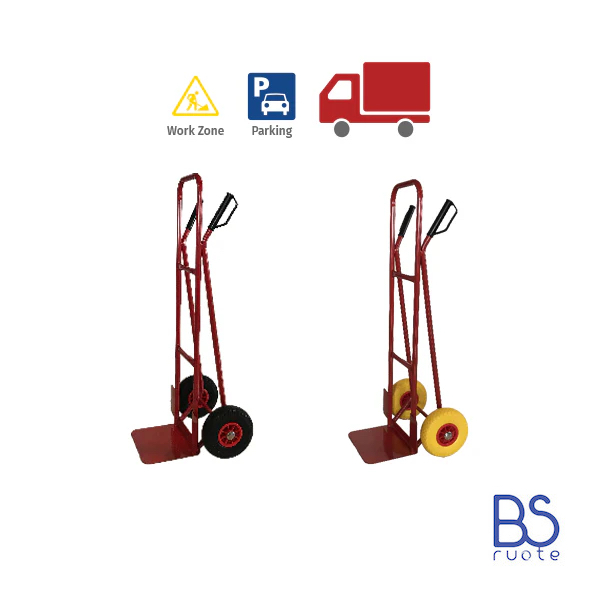 Carrelli a 2 ruote con telaio in FERRO | Carrello portapacchi | CARRELLO DA TRASPORTO | CARRELLO A MANO | Portata 150 o 200 Kg