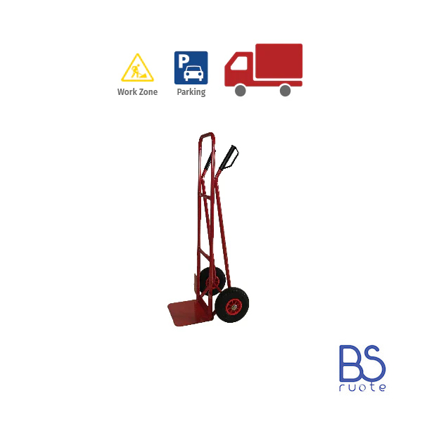 Carrelli a 2 ruote con telaio in FERRO | Carrello portapacchi | CARRELLO DA TRASPORTO | CARRELLO A MANO | Portata 150 o 200 Kg - immagine 3