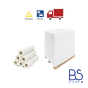 Film estensibile manuale BIANCO | POLIETILENE | Termoretraibile | Imballaggio | Pellicola per la logistica | Industria | Artigiani