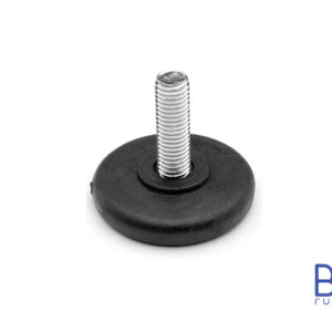 Modello PRTB con M8 o M10 - Base da 25mm a 80mm (Conf. da 25pz) - Piede regolabile con perno - Gamm