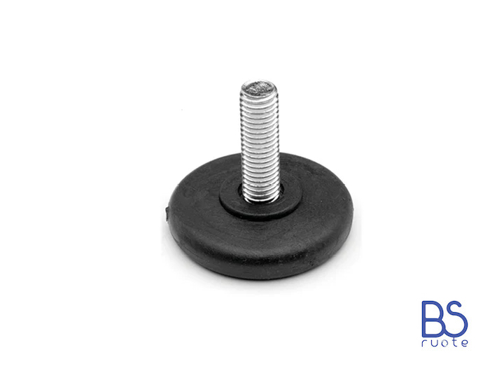 Modello PRTB con M8 o M10 - Base da 25mm a 80mm (Conf. da 25pz) - Piede regolabile con perno - Gamm