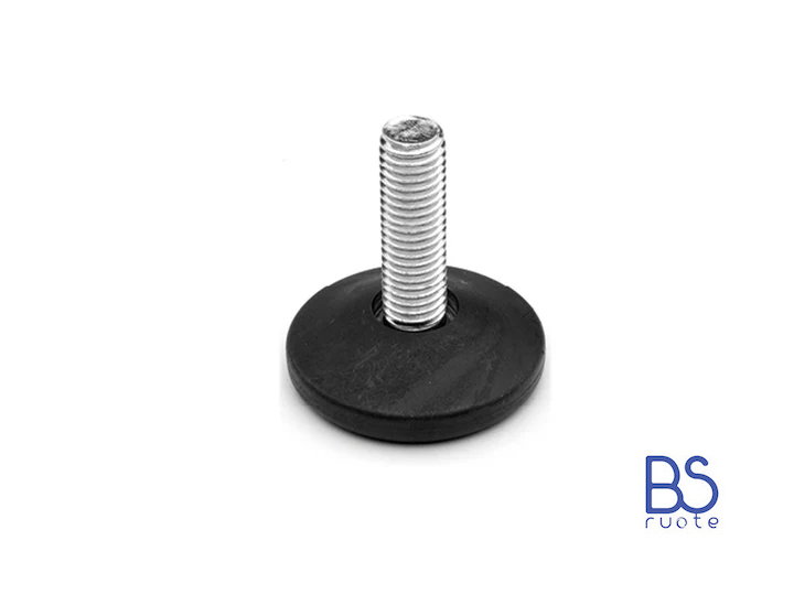 Modello PRTN con M8 o M10 - Base da 30mm a 60mm (Conf. da 25pz) - Piede regolabile con perno - Gamm