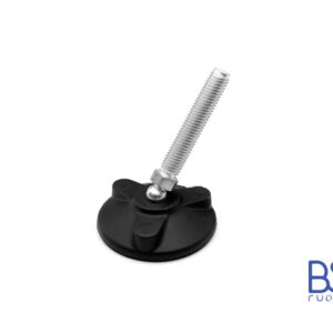 Modello PRSTA da M8 a M24 - Base 80mm antiscivolo (Conf. da 4pz) - Piede snodato con perno a sfera in acciaio - Gamm