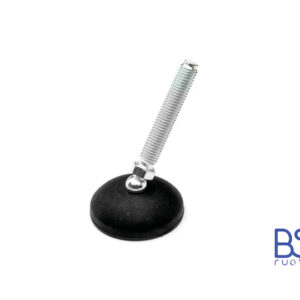 Modello PRST da M8 a M24 - Base 60mm antiscivolo (Conf. da 4pz) - Piede snodato con perno a sfera in acciaio - Gamm
