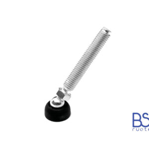 Modello PRST/25 da M8 a M16 - Base 25mm antiscivolo (Conf. da 4pz) - Piede snodato con perno a sfera in acciaio - Gamm
